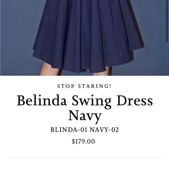 Stop Staring! Awesome Belinda Swing Dress,Navy, Sold-Out On-Line/Compare! Size S - Picture 2 of 13